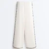 Soft Touch-Modal-Hose mit weitem Bein und kontrastfarbener Paspel Soft Touch-Modal-Hose mit weitem Bein und kontrastfarbener Paspel