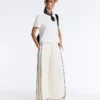 Soft Touch-Modal-Hose mit weitem Bein und kontrastfarbener Paspel Soft Touch-Modal-Hose mit weitem Bein und kontrastfarbener Paspel