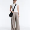 Soft Touch-Modal-Hose mit weitem Bein und Korsett-Detail Soft Touch-Modal-Hose mit weitem Bein und Korsett-Detail