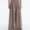Soft Touch-Modal-Hose mit weitem Bein und Korsett-Taille Soft Touch-Modal-Hose mit weitem Bein und Korsett-Taille