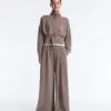 Jacke mit Soft Touch-Korsettgürtel und Modal Jacke mit Soft Touch-Korsettgürtel und Modal