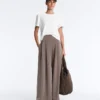 Soft Touch-Modal-Hose mit weitem Bein und Korsett-Taille Soft Touch-Modal-Hose mit weitem Bein und Korsett-Taille