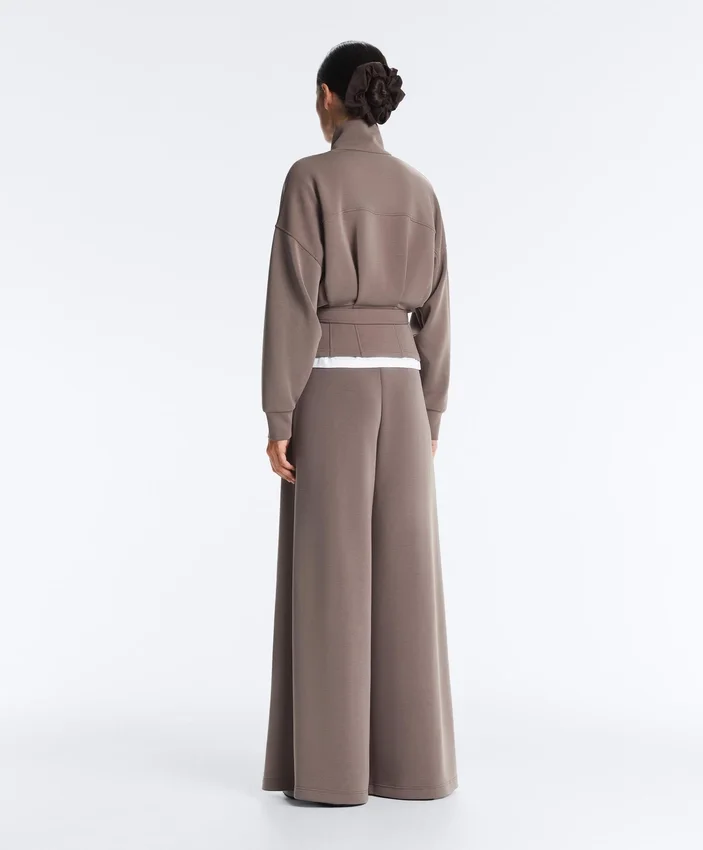 Jacke mit Soft Touch-Korsettgürtel und Modal Jacke mit Soft Touch-Korsettgürtel und Modal