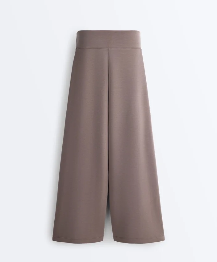 Soft Touch-Modal-Hose mit weitem Bein und Korsett-Taille Soft Touch-Modal-Hose mit weitem Bein und Korsett-Taille