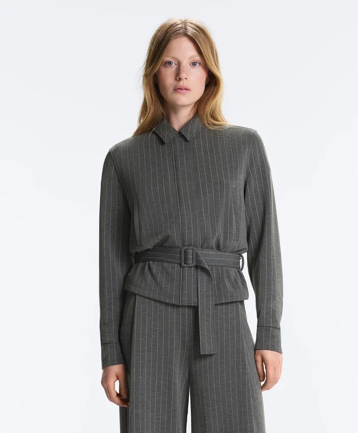 Soft Touch-Modal-Jacke mit Gürtel Soft Touch-Modal-Jacke mit Gürtel