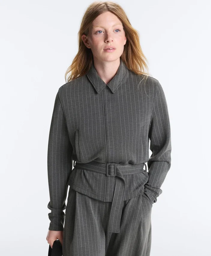 Soft Touch-Modal-Jacke mit Gürtel Soft Touch-Modal-Jacke mit Gürtel
