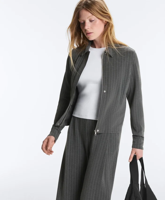 Soft Touch-Modal-Jacke mit Gürtel Soft Touch-Modal-Jacke mit Gürtel