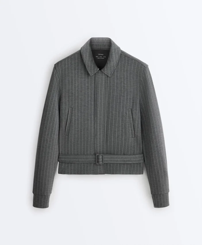 Soft Touch-Modal-Jacke mit Gürtel Soft Touch-Modal-Jacke mit Gürtel