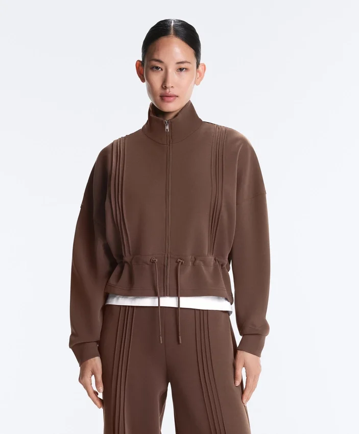 Soft Touch-Modal-Jacke mit Rippbündchen Soft Touch-Modal-Jacke mit Rippbündchen