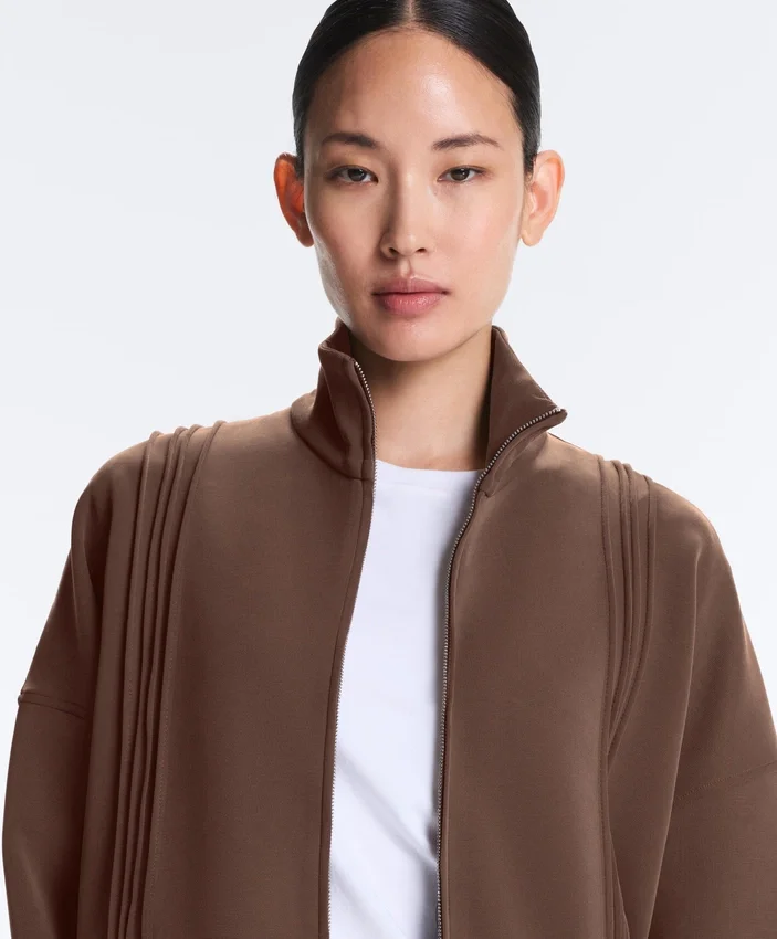 Soft Touch-Modal-Jacke mit Rippbündchen Soft Touch-Modal-Jacke mit Rippbündchen