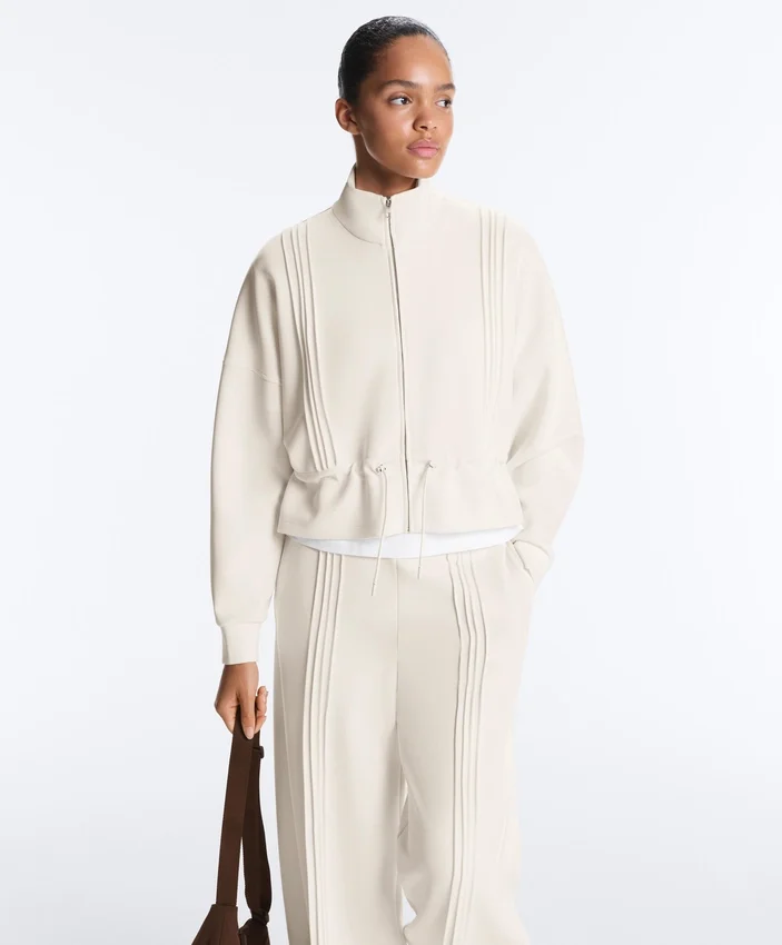 Soft Touch-Modal-Jacke mit Rippbündchen Soft Touch-Modal-Jacke mit Rippbündchen