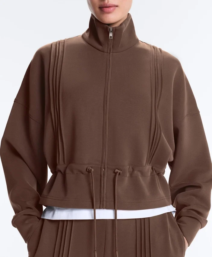 Soft Touch-Modal-Jacke mit Rippbündchen Soft Touch-Modal-Jacke mit Rippbündchen