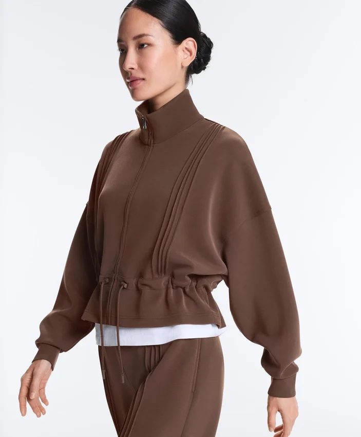 Soft Touch-Modal-Jacke mit Rippbündchen Soft Touch-Modal-Jacke mit Rippbündchen