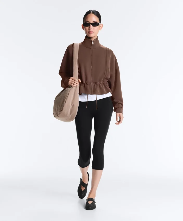 Soft Touch-Modal-Jacke mit Rippbündchen Soft Touch-Modal-Jacke mit Rippbündchen