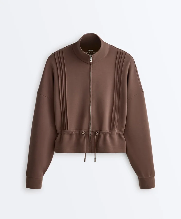 Soft Touch-Modal-Jacke mit Rippbündchen Soft Touch-Modal-Jacke mit Rippbündchen