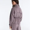 Soft Touch-Modal-Jacke mit verstellbarer Taille und hohem Kragen Soft Touch-Modal-Jacke mit verstellbarer Taille und hohem Kragen
