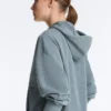 Soft Touch-Modal-Sweatshirt mit Reißverschluss und Rippstrick