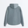 Soft Touch-Modal-Sweatshirt mit Reißverschluss und Rippstrick