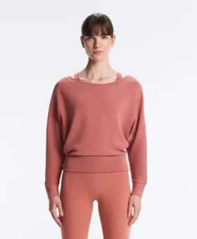 Soft Touch-Modal-Sweatshirt mit U-Boot-Ausschnitt