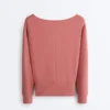 Soft Touch-Modal-Sweatshirt mit U-Boot-Ausschnitt