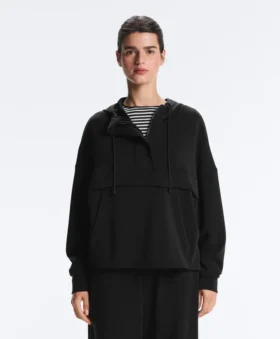 Soft Touch-Sweatshirt aus Modal mit Reißverschluss Soft Touch-Sweatshirt aus Modal mit Reißverschluss