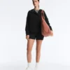 Soft Touch-Sweatshirt aus Modal mit Reißverschluss Soft Touch-Sweatshirt aus Modal mit Reißverschluss