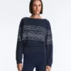 Soft Touch-Sweatshirt mit Matrosenstreifen aus Modal