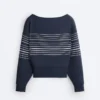 Soft Touch-Sweatshirt mit Matrosenstreifen aus Modal