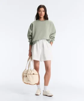 Soft Touch-Sweatshirt mit Rundhalsausschnitt und Modal