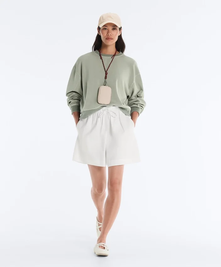 Soft Touch-Sweatshirt mit Rundhalsausschnitt und Modal Soft Touch-Sweatshirt mit Rundhalsausschnitt und Modal