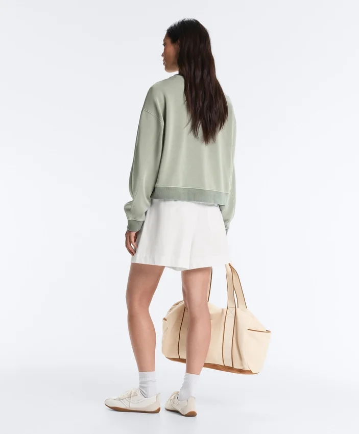 Soft Touch-Sweatshirt mit Rundhalsausschnitt und Modal Soft Touch-Sweatshirt mit Rundhalsausschnitt und Modal