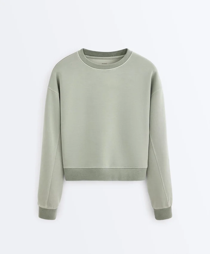 Soft Touch-Sweatshirt mit Rundhalsausschnitt und Modal Soft Touch-Sweatshirt mit Rundhalsausschnitt und Modal