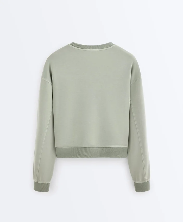 Soft Touch-Sweatshirt mit Rundhalsausschnitt und Modal Soft Touch-Sweatshirt mit Rundhalsausschnitt und Modal