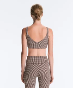 Sport-BH mit mittlerer Stützkraft im Gingham-Design Sport-BH mit mittlerer Stützkraft im Gingham-Design