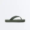 Strand-Sandalen mit strukturiertem Plateau