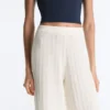 Strickhose mit geradem Bein und Wellenmuster Strickhose mit geradem Bein und Wellenmuster