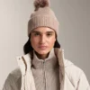 Strickhut aus Wollmischung mit Bommel Strickhut aus Wollmischung mit Bommel