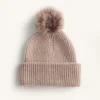 Strickhut aus Wollmischung mit Bommel Strickhut aus Wollmischung mit Bommel