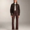 Strickjacke mit geripptem Kragen