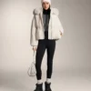 Strickjacke mit Hahnentrittmuster