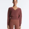 Strickpullover mit Wickeloptik
