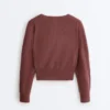 Strickpullover mit Wickeloptik