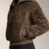 Strukturierte Lammfelljacke Strukturierte Lammfelljacke