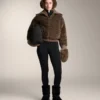 Strukturierte Lammfelljacke Strukturierte Lammfelljacke