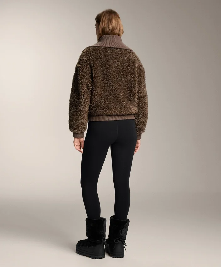 Strukturierte Lammfelljacke Strukturierte Lammfelljacke