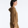 Strukturierte Strickjacke mit Kapuze Strukturierte Strickjacke mit Kapuze