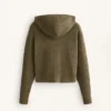 Strukturierte Strickjacke mit Kapuze Strukturierte Strickjacke mit Kapuze