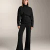 Super-High-Rise-Flare-Hose aus gebürstetem Modal Super-High-Rise-Flare-Hose aus gebürstetem Modal