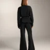 Super-High-Rise-Flare-Hose aus gebürstetem Modal Super-High-Rise-Flare-Hose aus gebürstetem Modal
