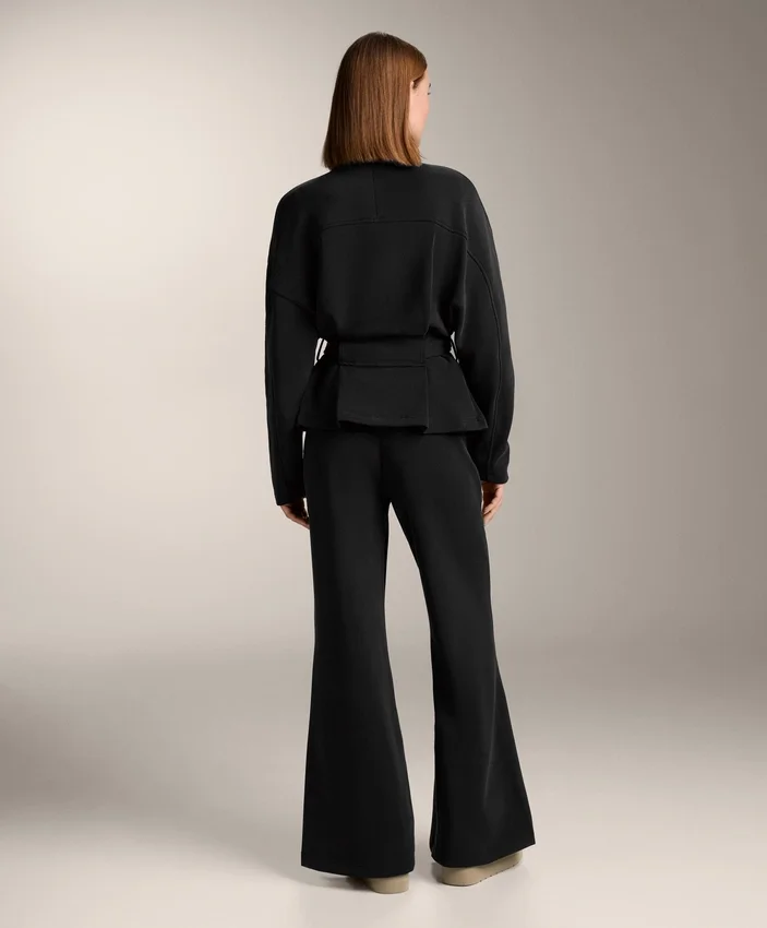 Super-High-Rise-Flare-Hose aus gebürstetem Modal Super-High-Rise-Flare-Hose aus gebürstetem Modal